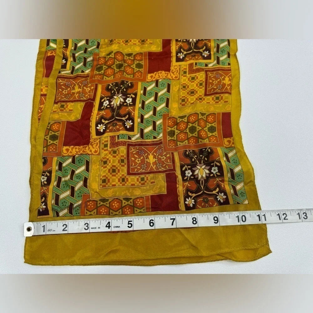 VTG Arthur Sackler M. Gallery 100% Silk Scarf Design By Vincente Minetti